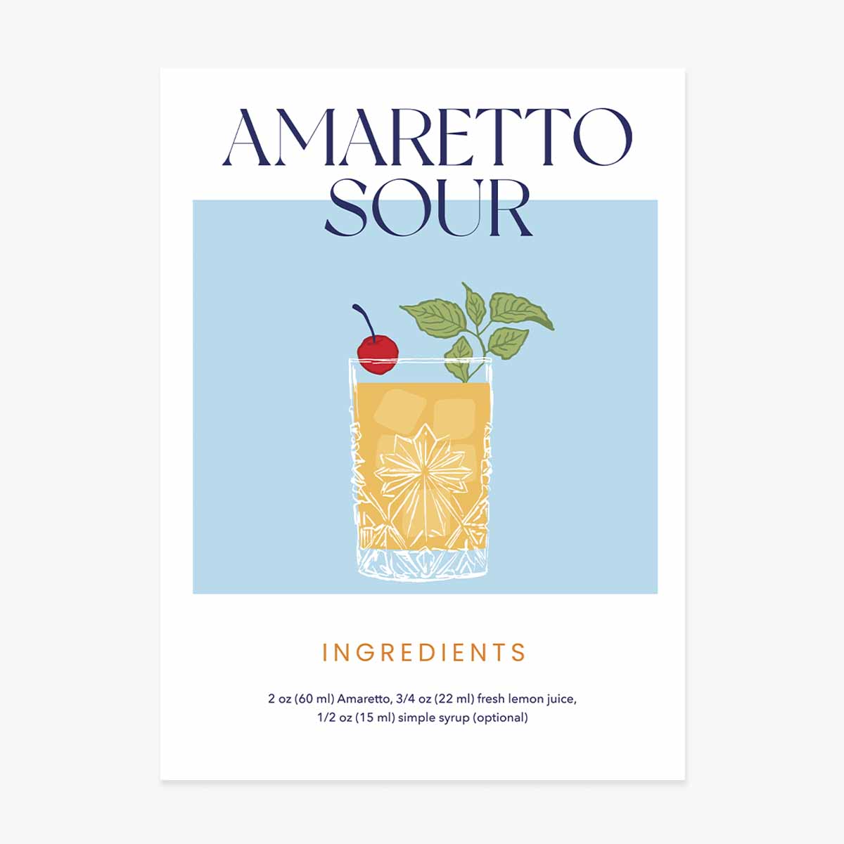 Αφίσα Amaretto Sour