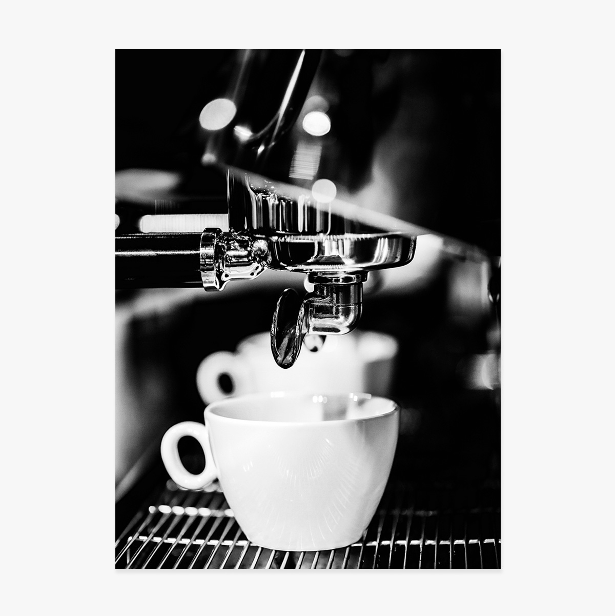 Αφίσα «Black and white coffee time»