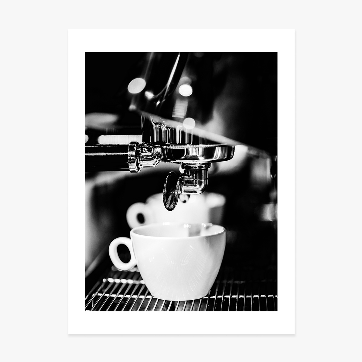 Αφίσα «Black and white coffee time»