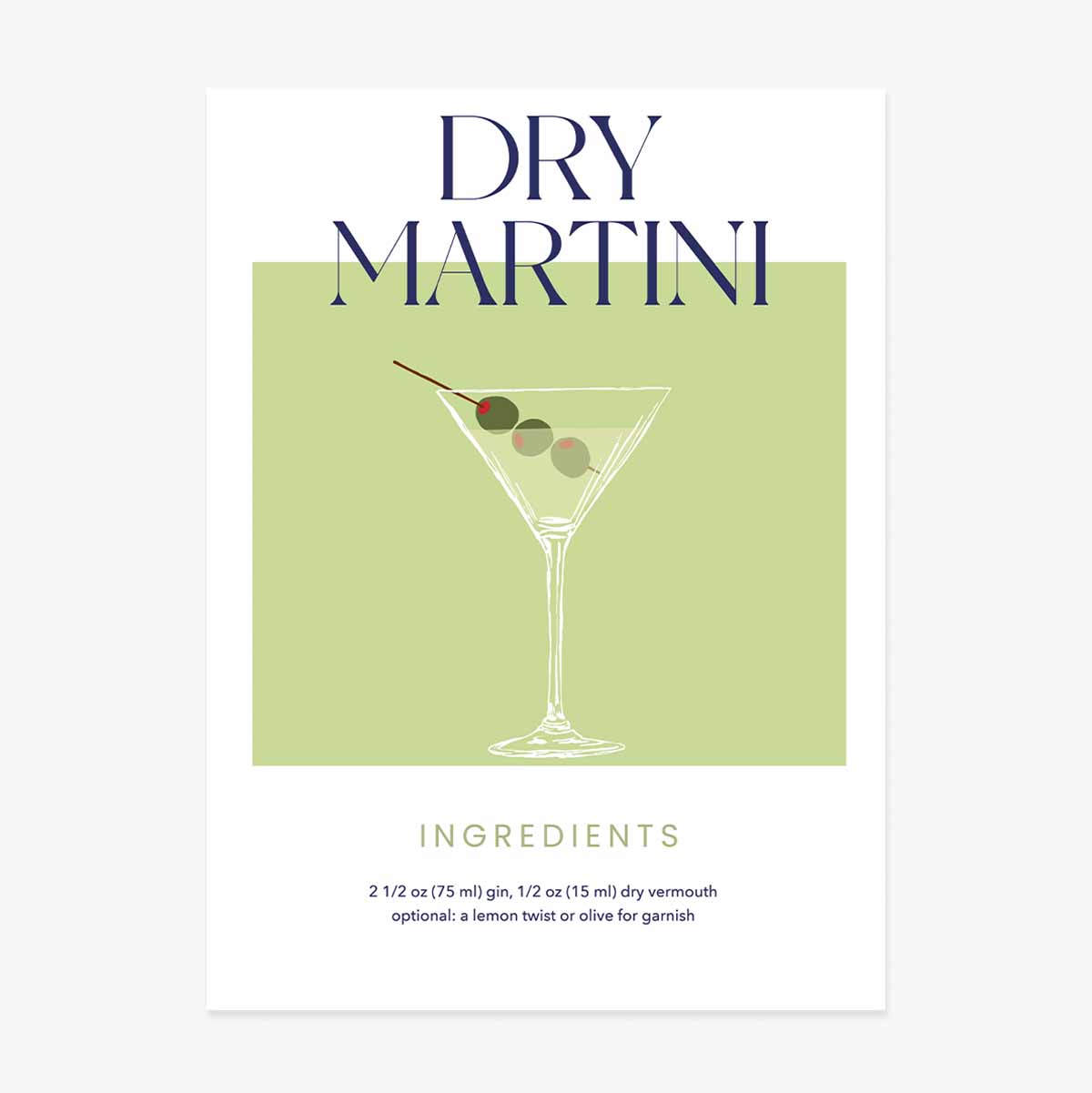 Αφίσα Dry Martini