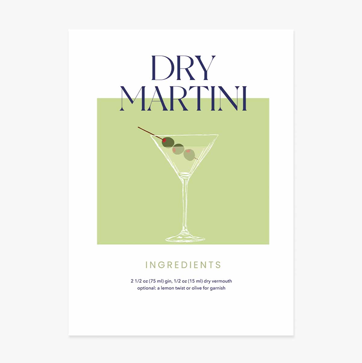 Αφίσα Dry Martini
