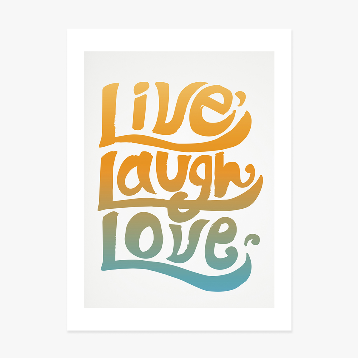 Αφίσα «Live, laugh, love»