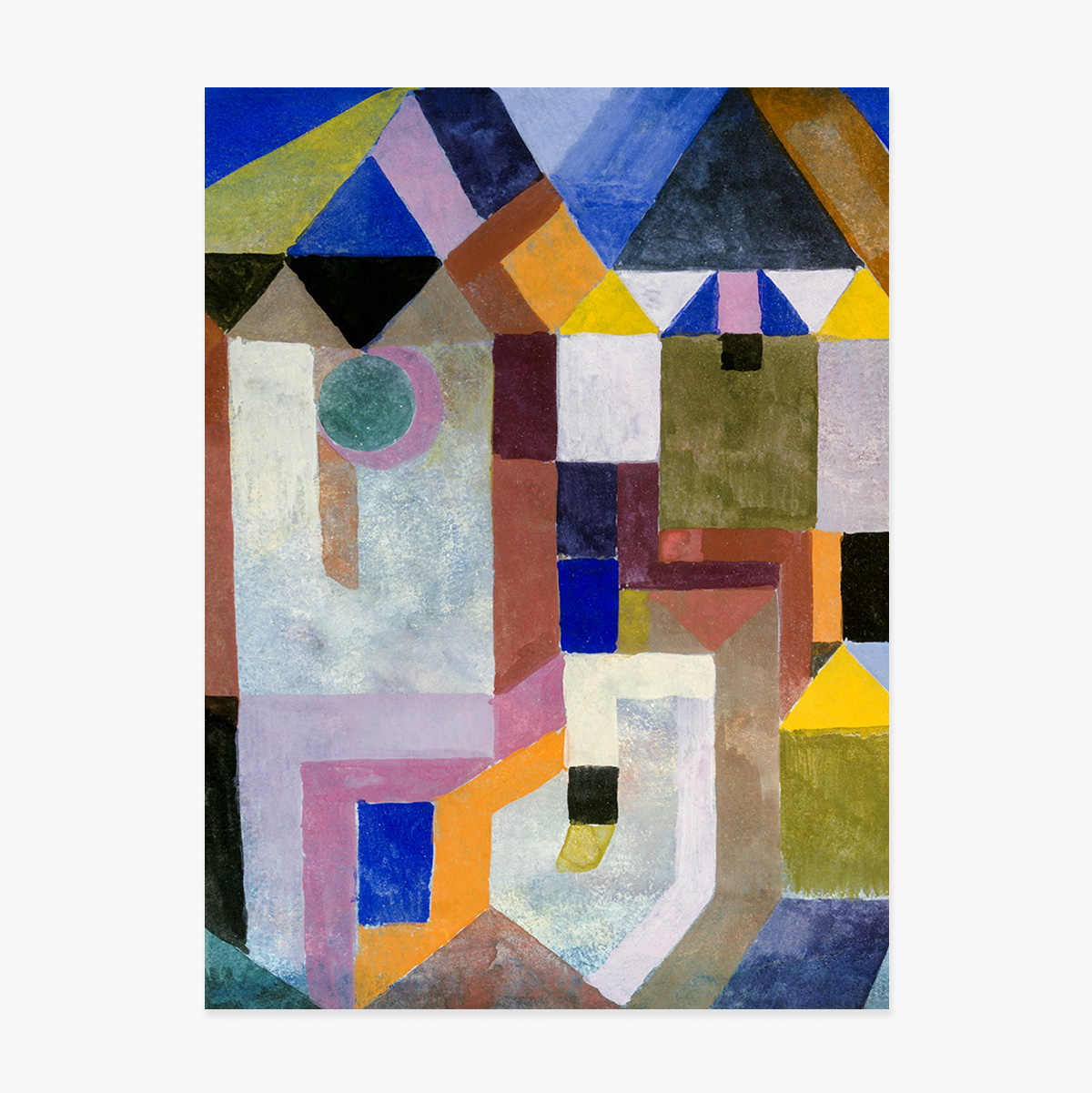 Αφίσα του Paul Klee, «Colorful Architecture» 1917