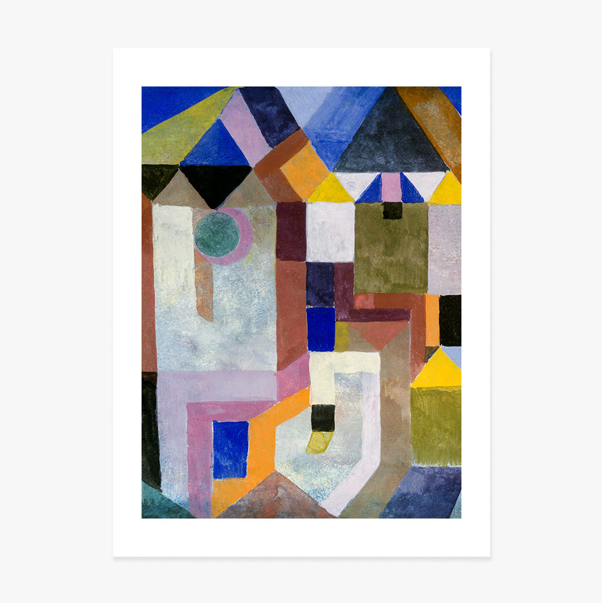 Αφίσα του Paul Klee, «Colorful Architecture» 1917