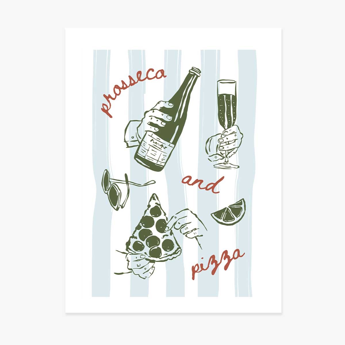 Αφίσα «Prosseco & Pizza»
