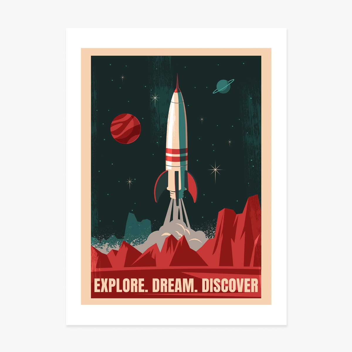 Space Rocket Poster