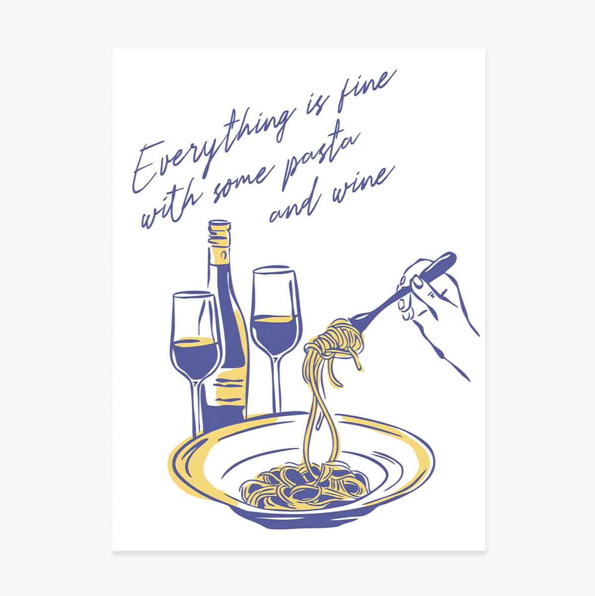 Αφίσα «Some Pasta & Wine»