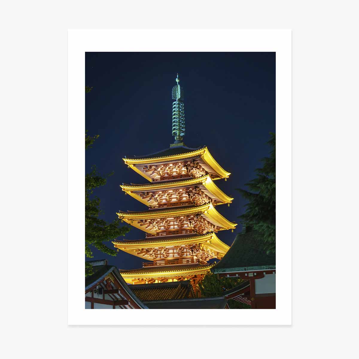 Japanese Temple Poster