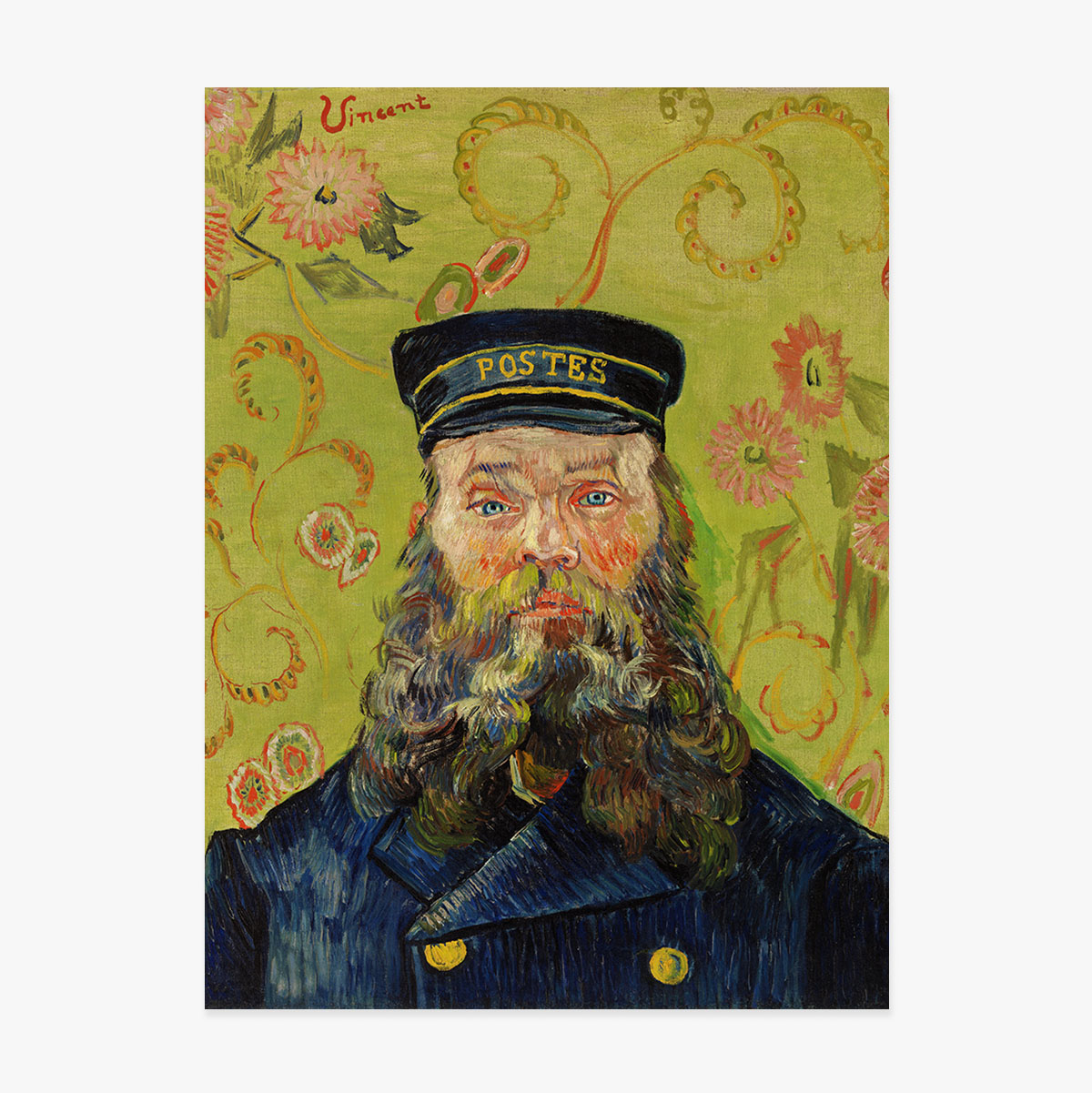Αφίσα του Βίνσεντ βαν Γκογκ, «Ο ταχυδρόμος Ζοζέφ Ρουλίν», 1889