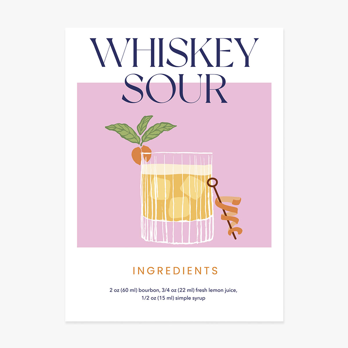 Αφίσα «Whiskey Sour»