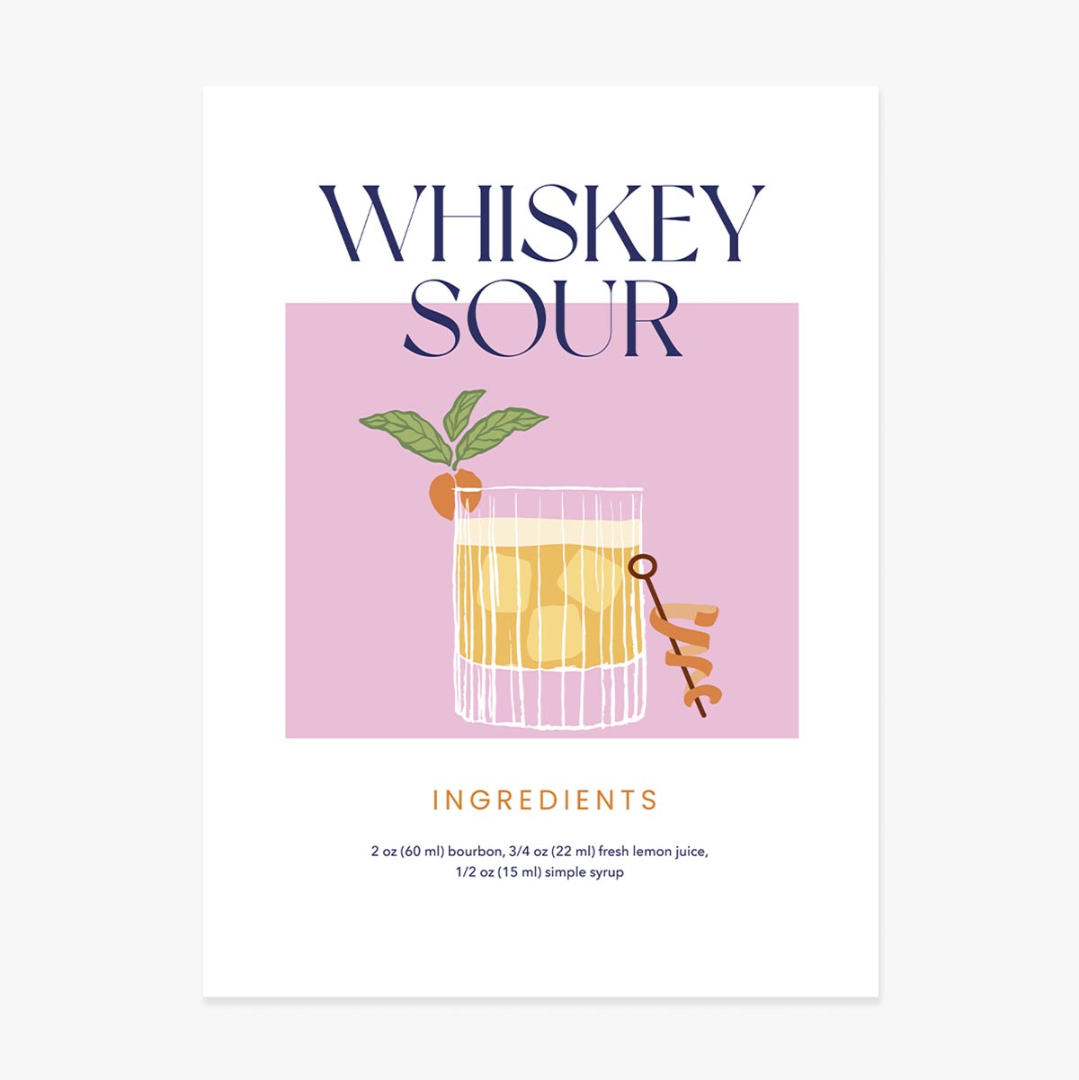Αφίσα «Whiskey Sour»